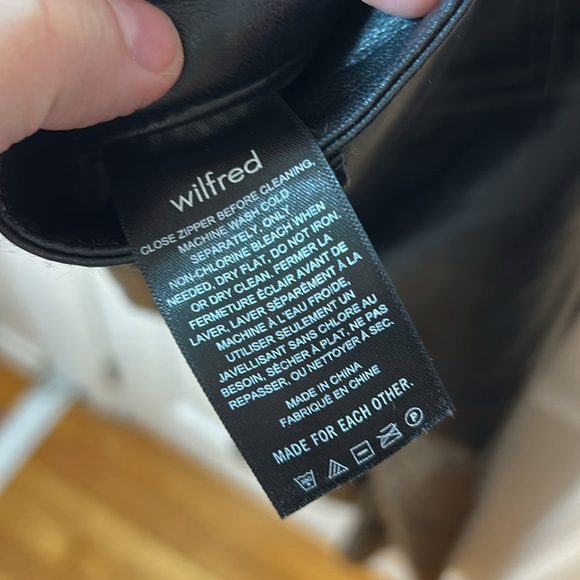 Wilfred Aritzia Melina black vegan leather pants size 16 - Picture 13 of 13